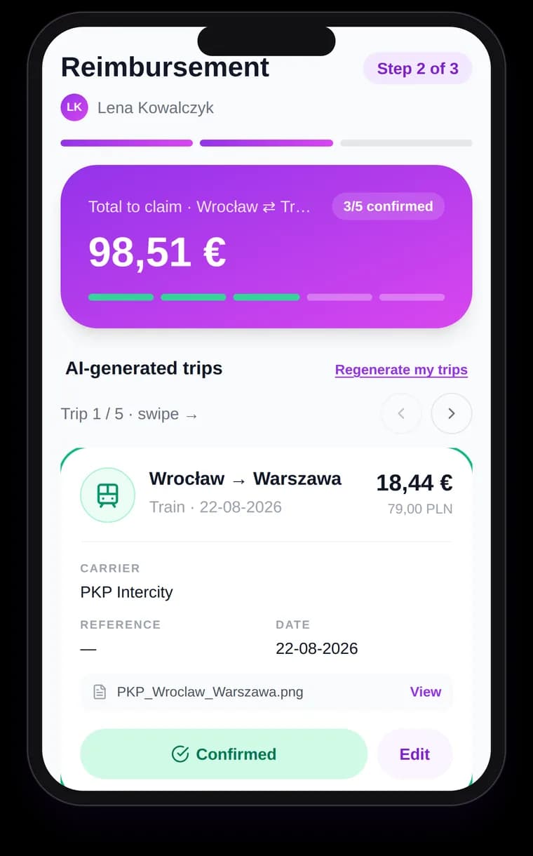 Check the AI-built trips
