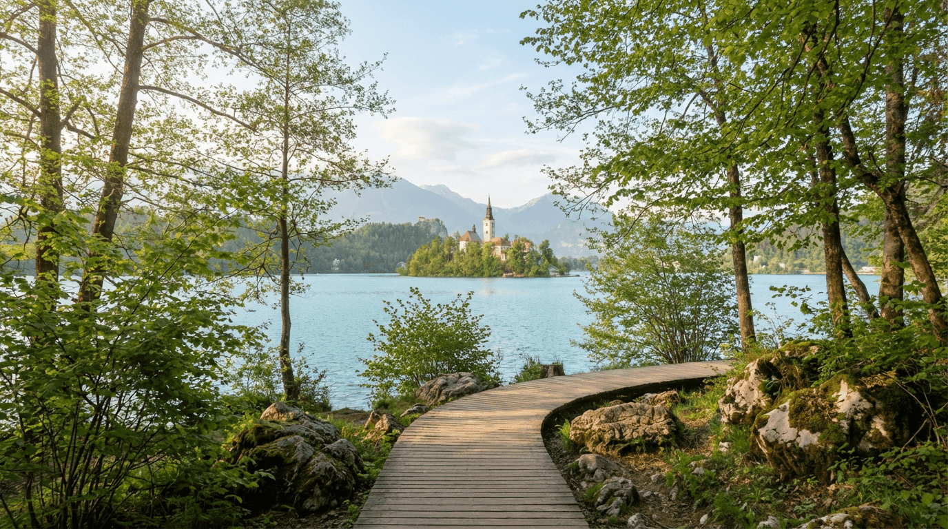 Scenic European travel landscape